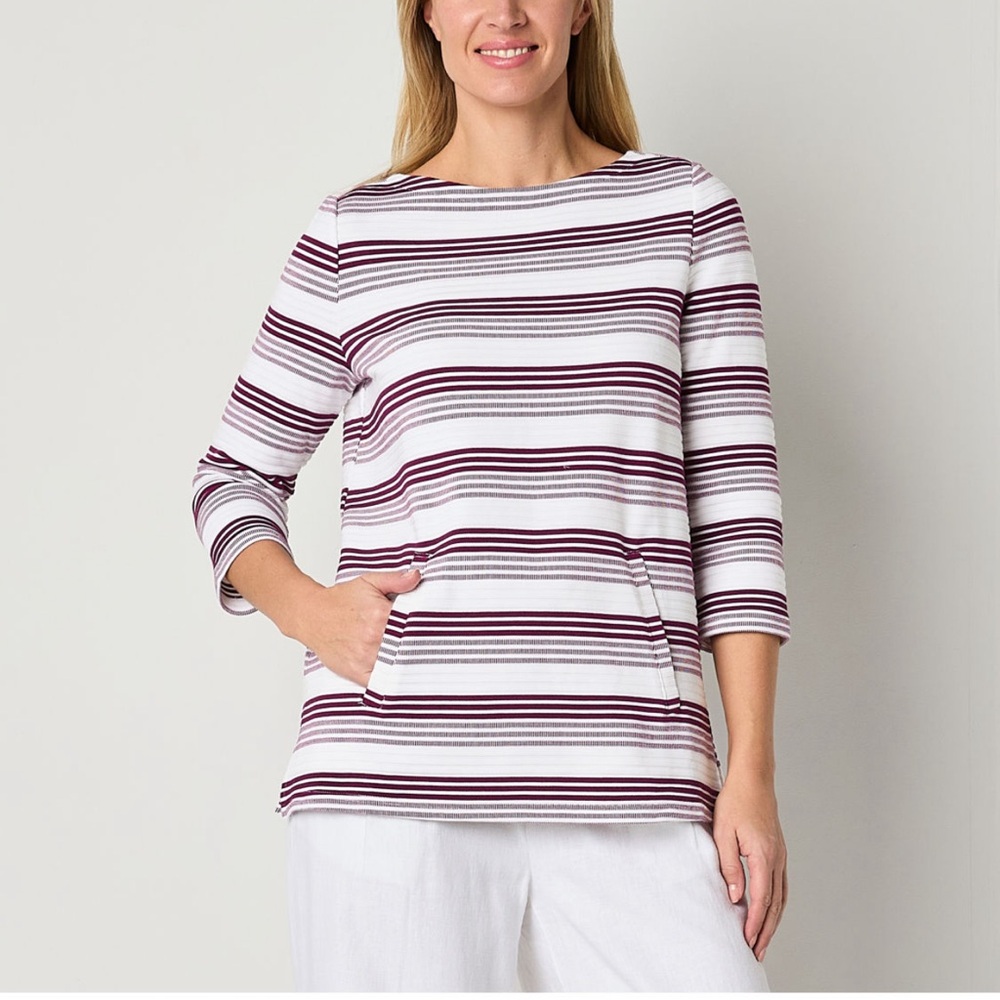 Liz Claiborne Women’s Pullover Size L Burgundy